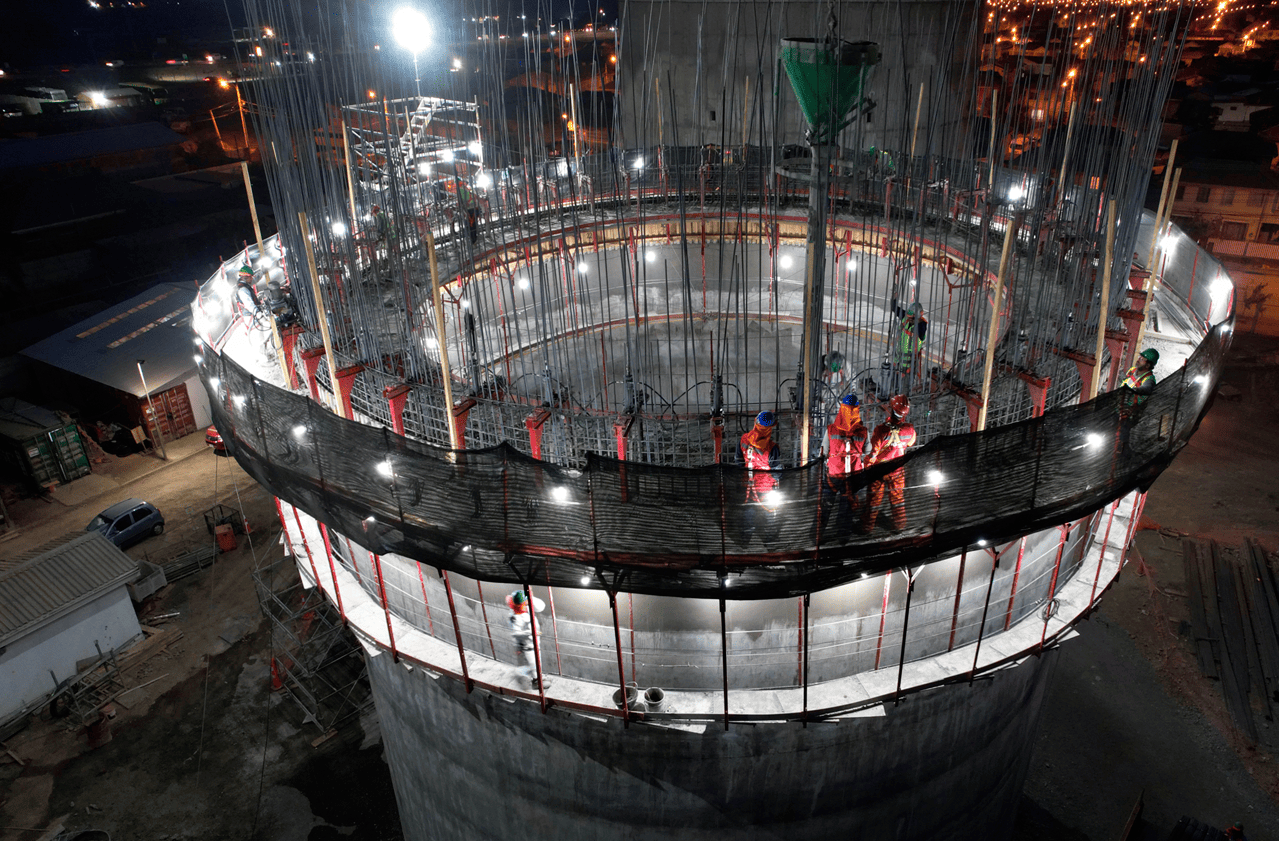 Construcción Estanque elevado de Hormigón Armado Santa Julia 
 