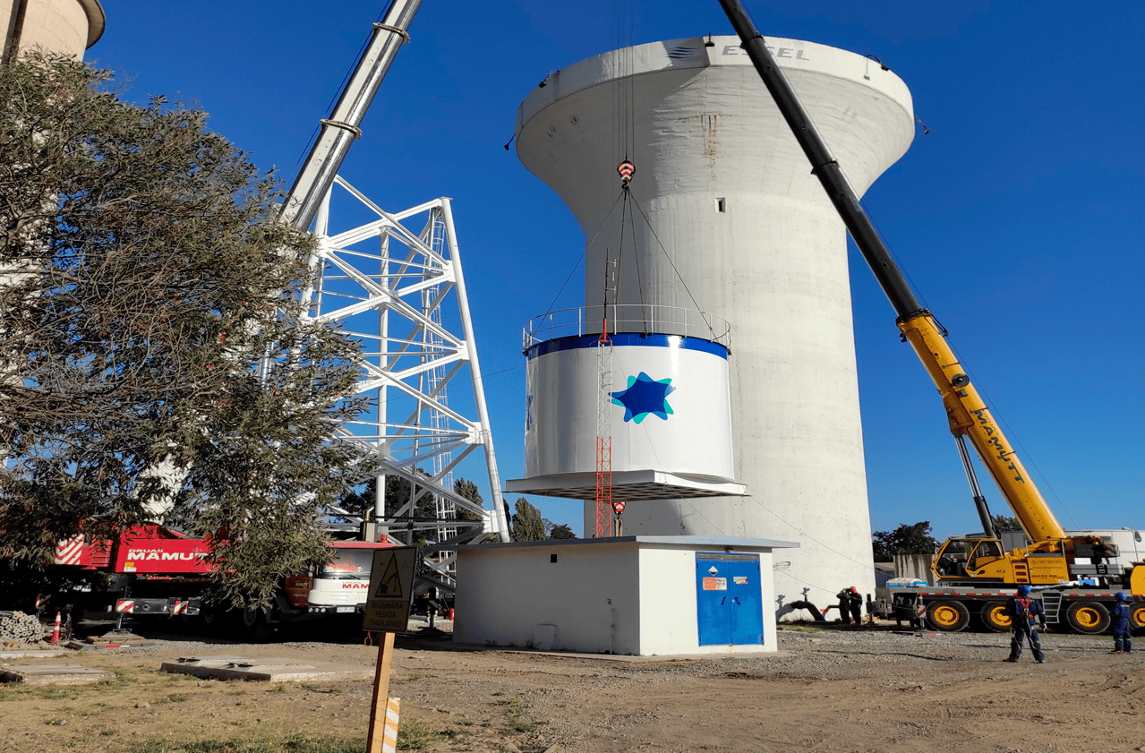 Construcción Estanque Metálico Elevado Lo Miranda 
 