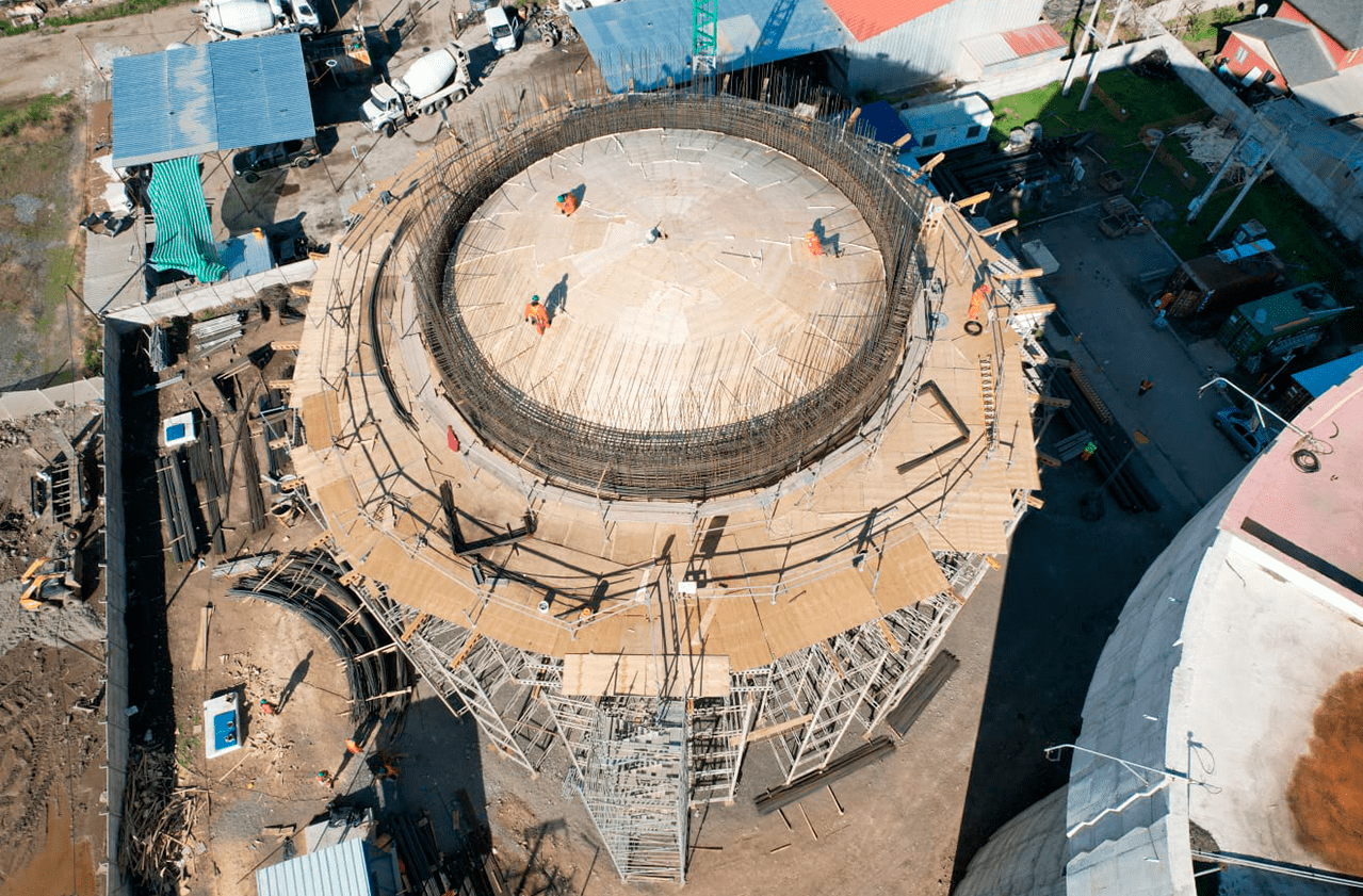 Construcción Estanque elevado de Hormigón Armado Santa Julia 